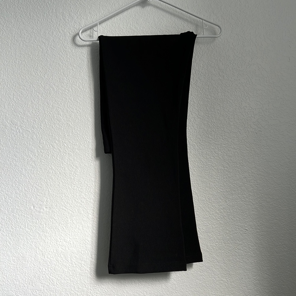 Set of two - black stretchy boot cut leggings